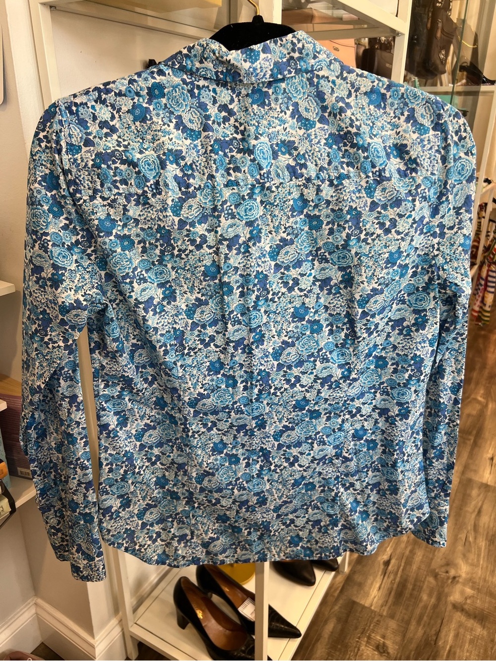 J. Crew Blue Floral Button-Down Shirt - Picture 4 of 5